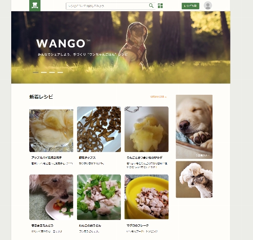 WANGOのサイト画像